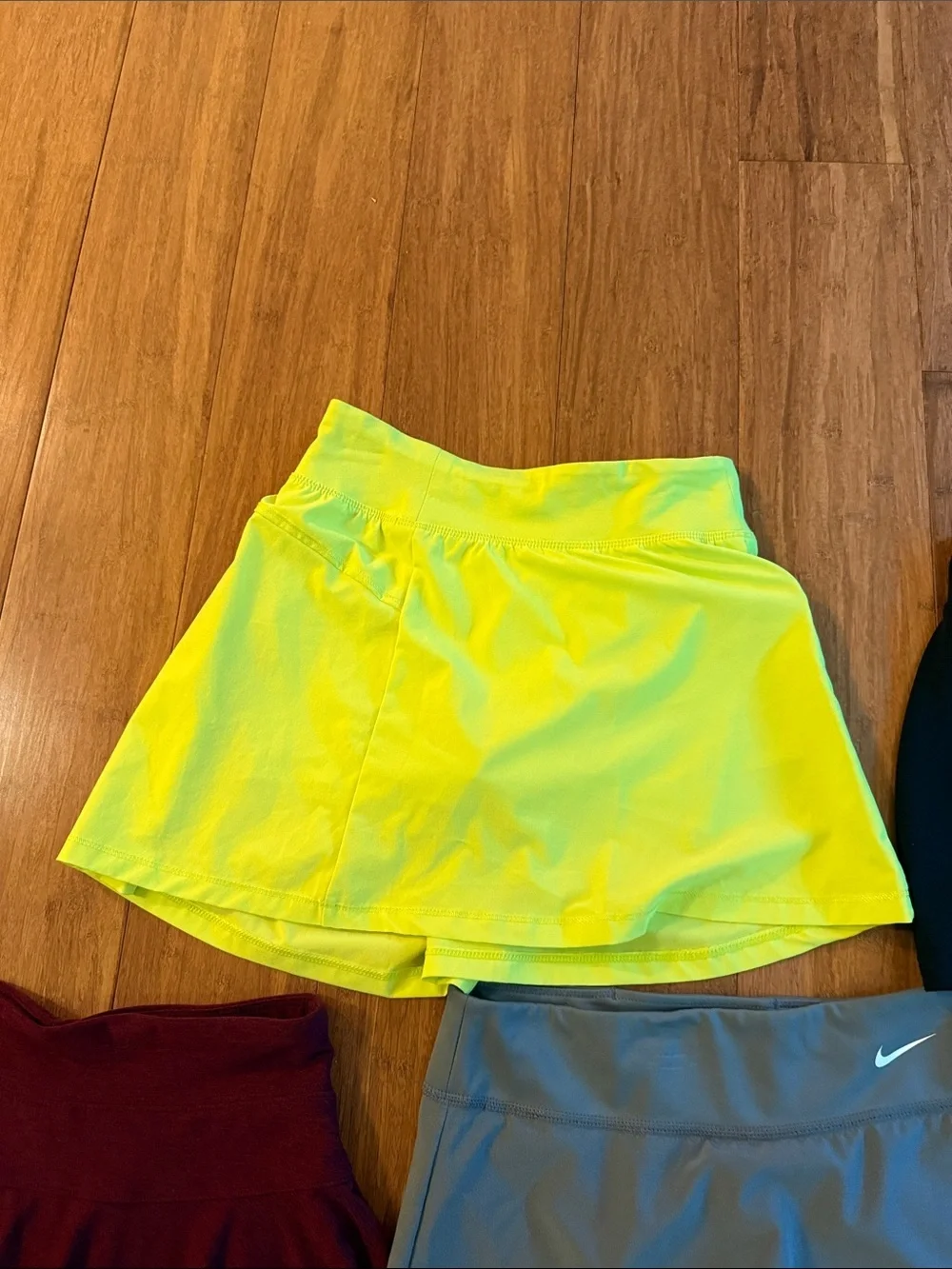Girls bundle of 5 skirts size large (10-12): navy, black, maroon, grey, yellow